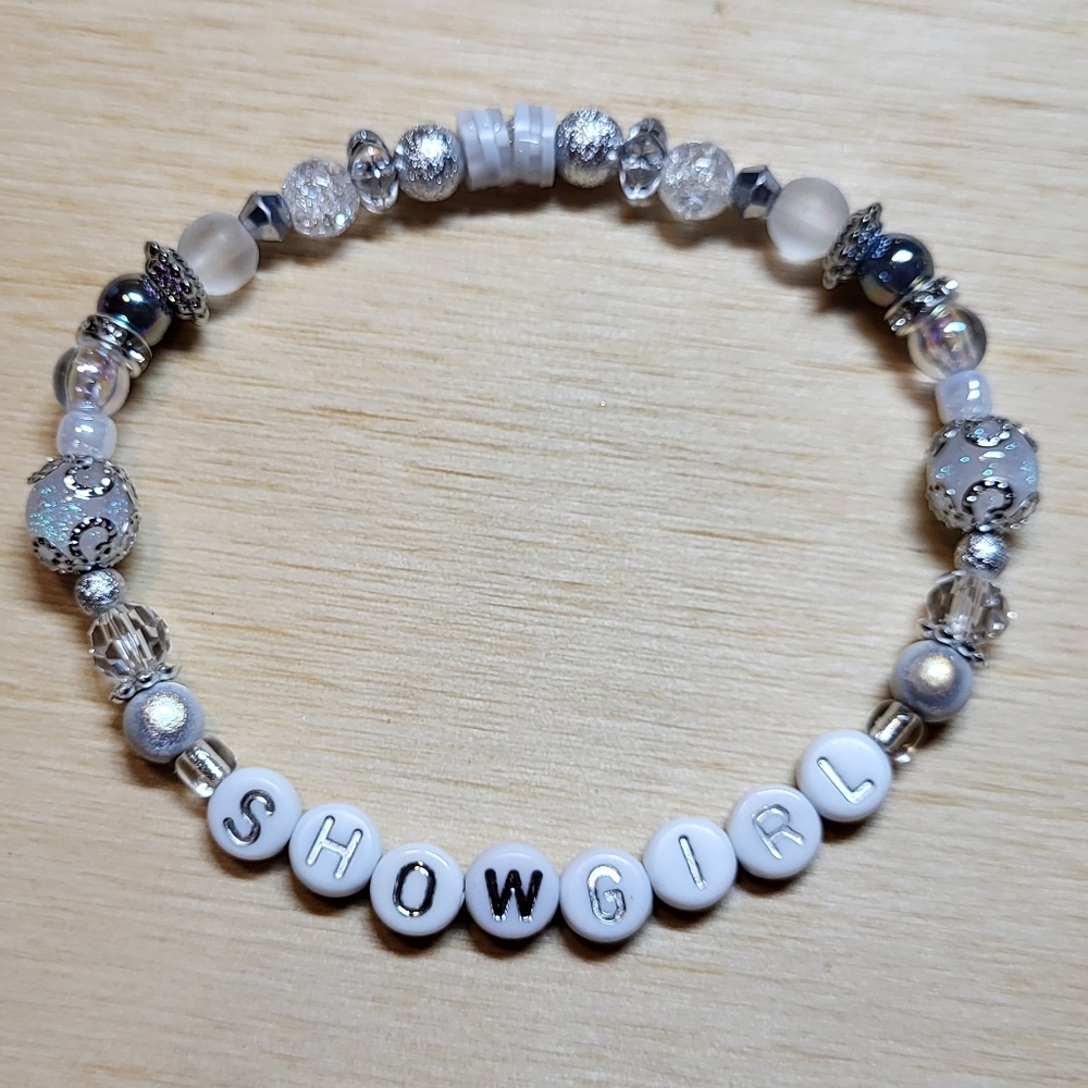 Showgirl, "It's Beautiful" Friendship Bracelet, SIZE 8"